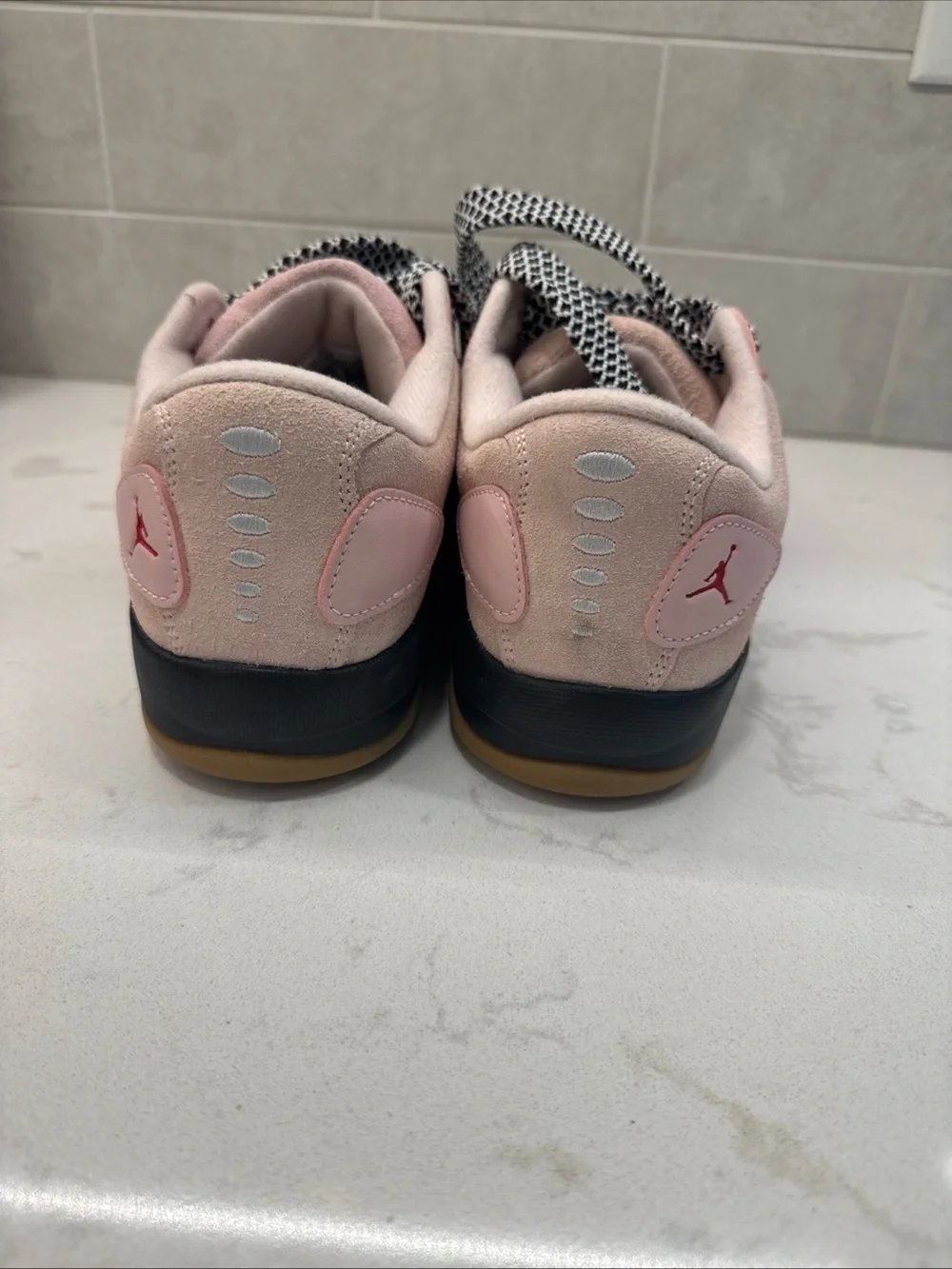 Nike Jordan Session Atmosphere pink black gum suede size 10 men’s sneakers NWOT